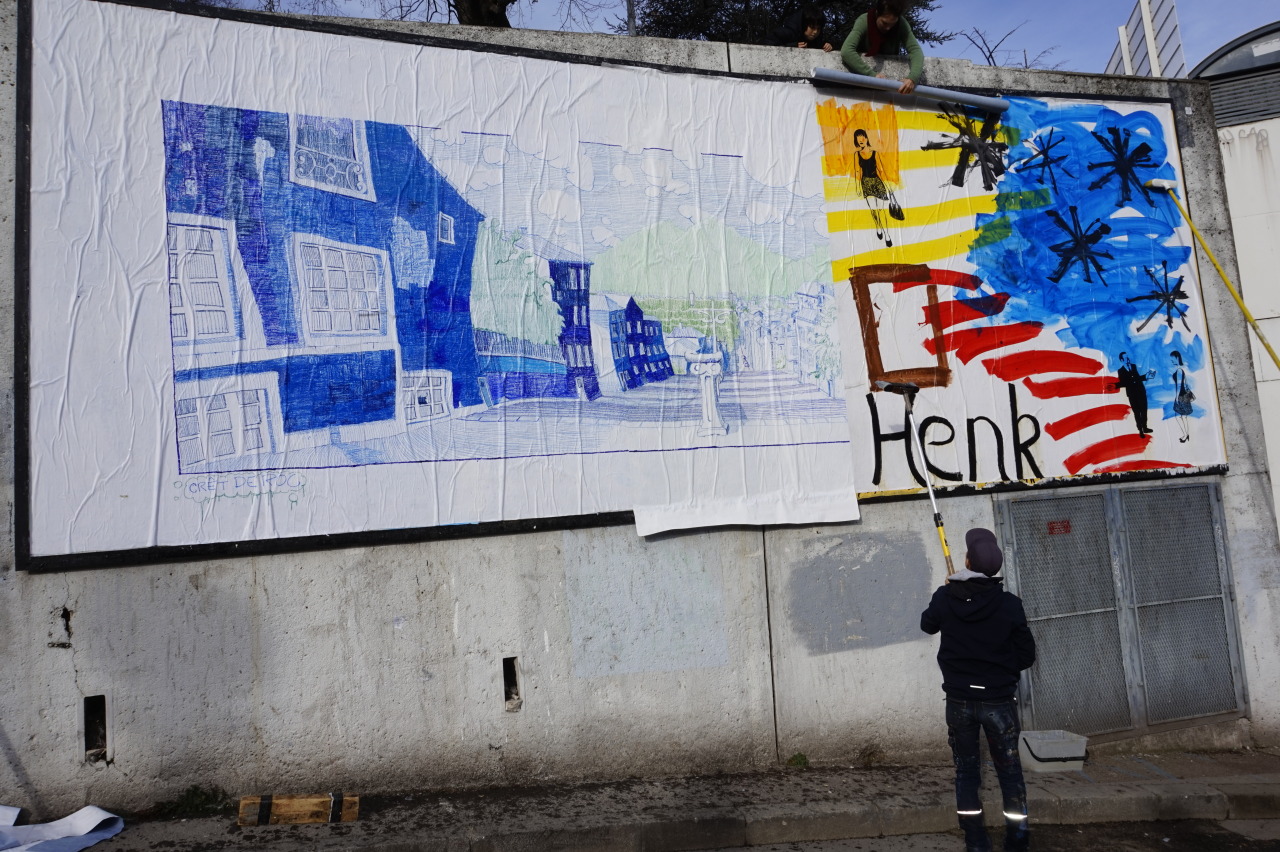 Collage de Fafa de Bègles, Janvier 2023 — M.U.R Saint-Étienne