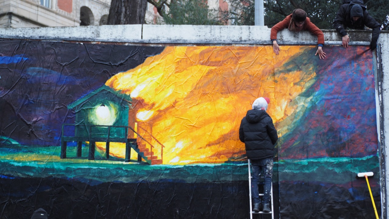 Collage de Baptiste Deyrail, Janvier 2020 — M.U.R Saint-Étienne