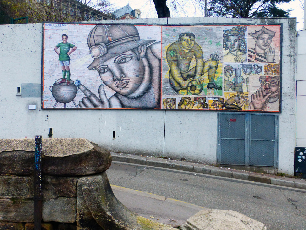 Collage de CLARA CASTAGNé, Décembre 2018 — M.U.R Saint-Étienne