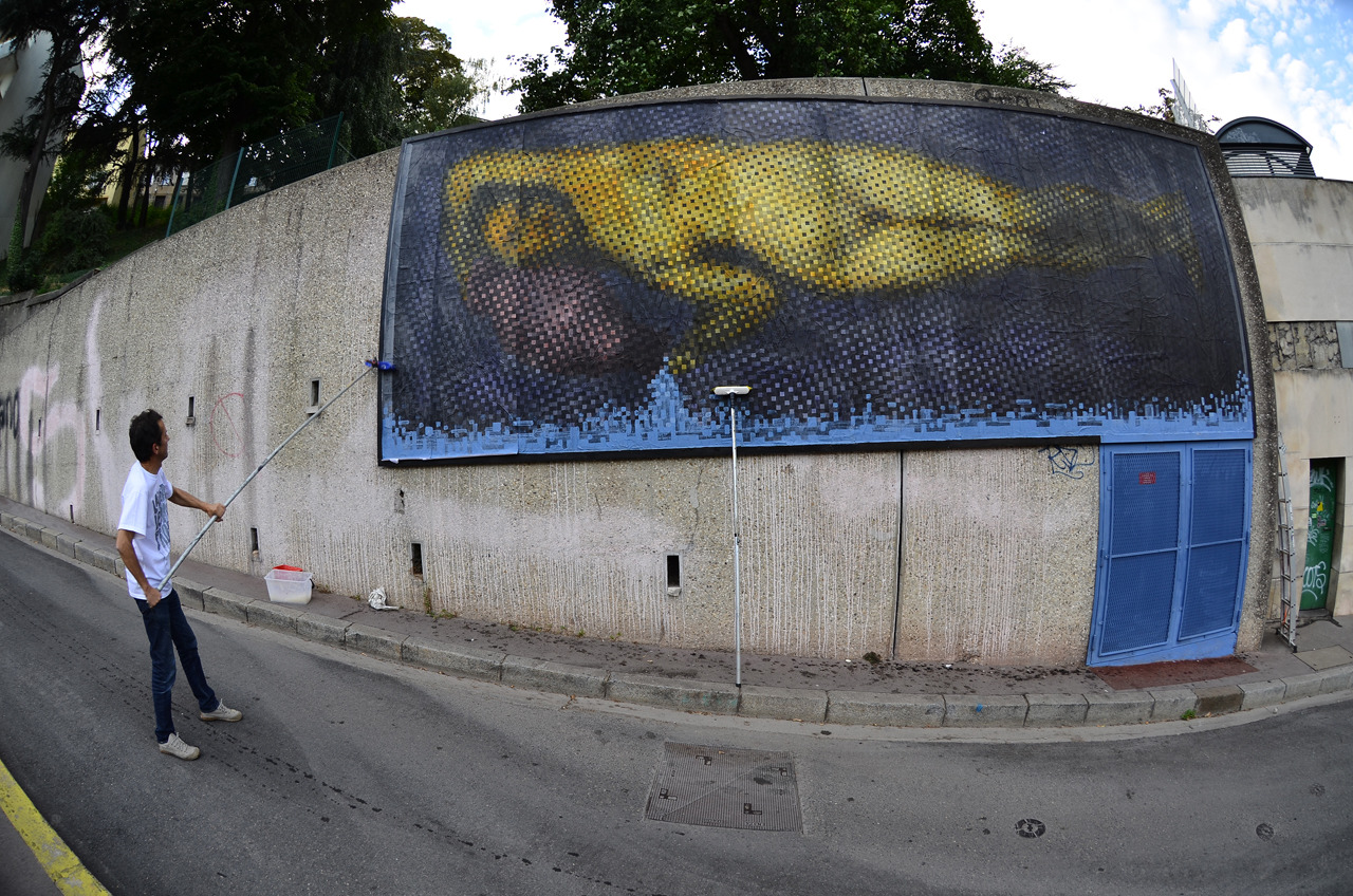 Collage de Jean Faucheur, Septembre 2013 — M.U.R Saint-Étienne