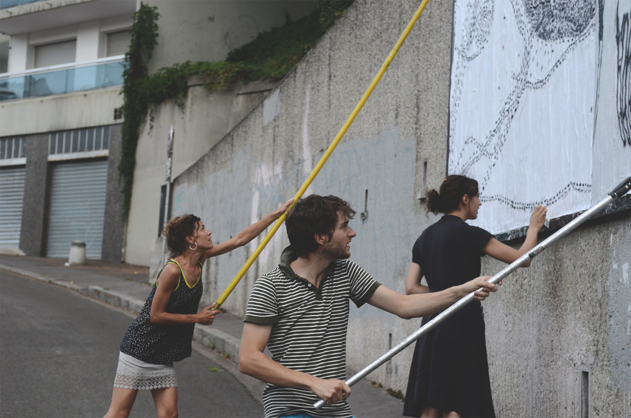Collage de Inconnu, Août 2015 — M.U.R Saint-Étienne