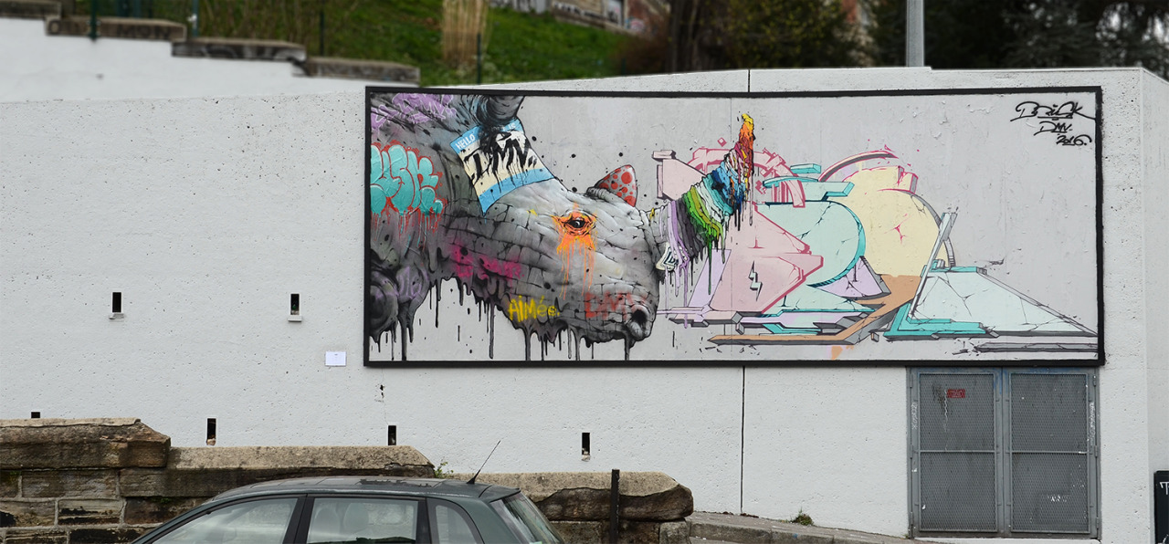Collage de Inconnu, Avril 2016 — M.U.R Saint-Étienne