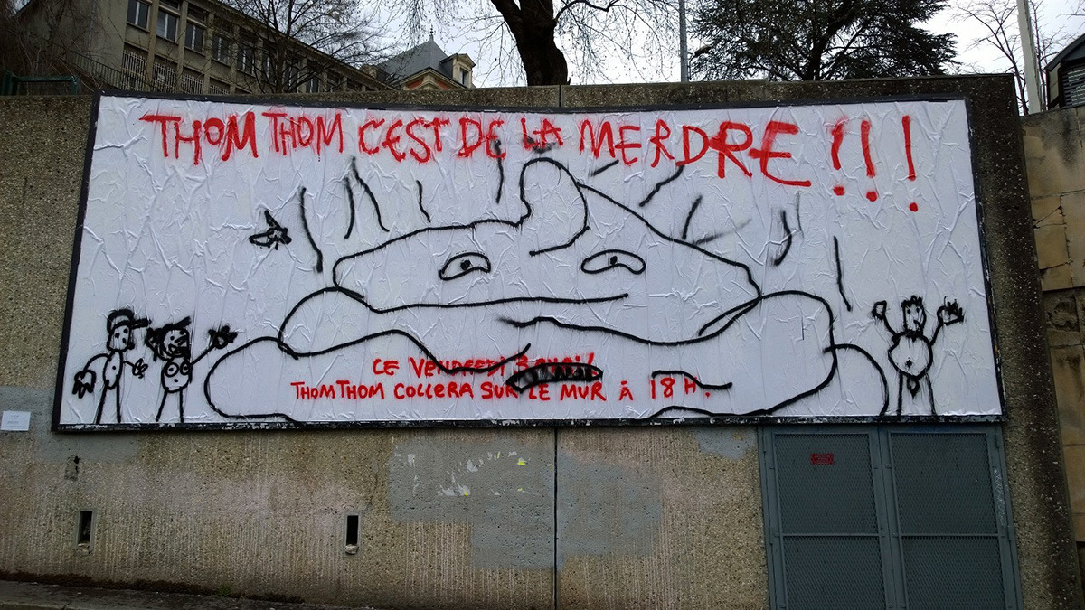 Collage de Inconnu, Avril 2015 — M.U.R Saint-Étienne