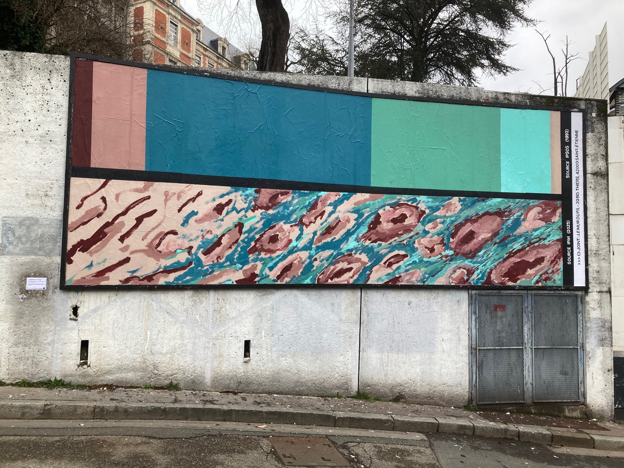 Collage « De nos jours, estimez vous que les artistes occupent dans la société une place… » de Germain IPIN, Février 2025 — M.U.R Saint-Étienne