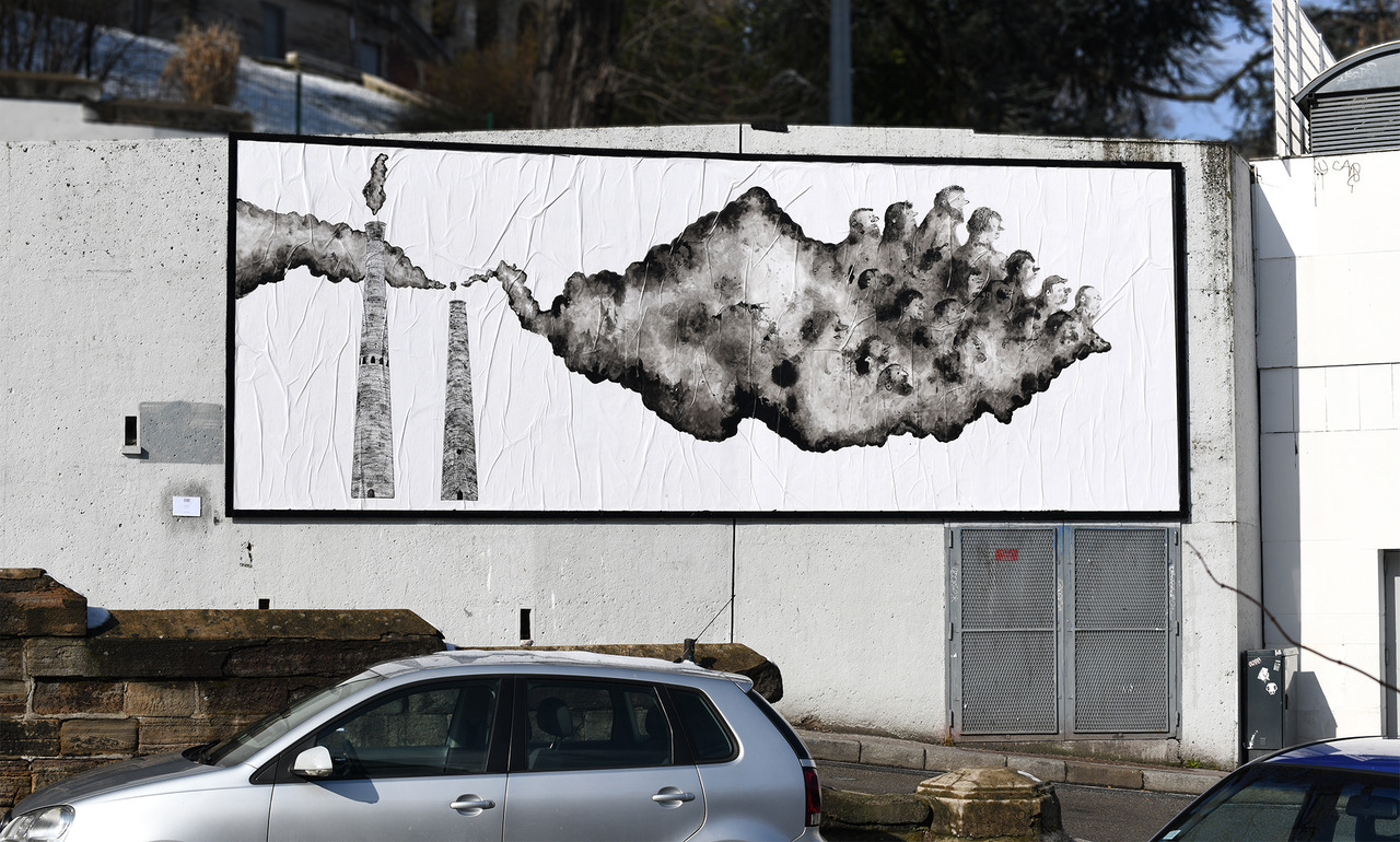 Collage de Juliette Voute, Février 2018 — M.U.R Saint-Étienne