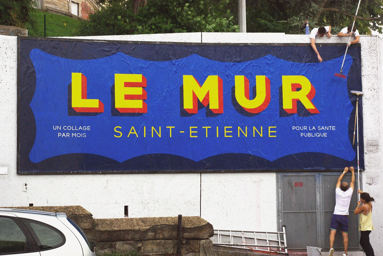 Collage de Inconnu, Août 2016 — M.U.R Saint-Étienne