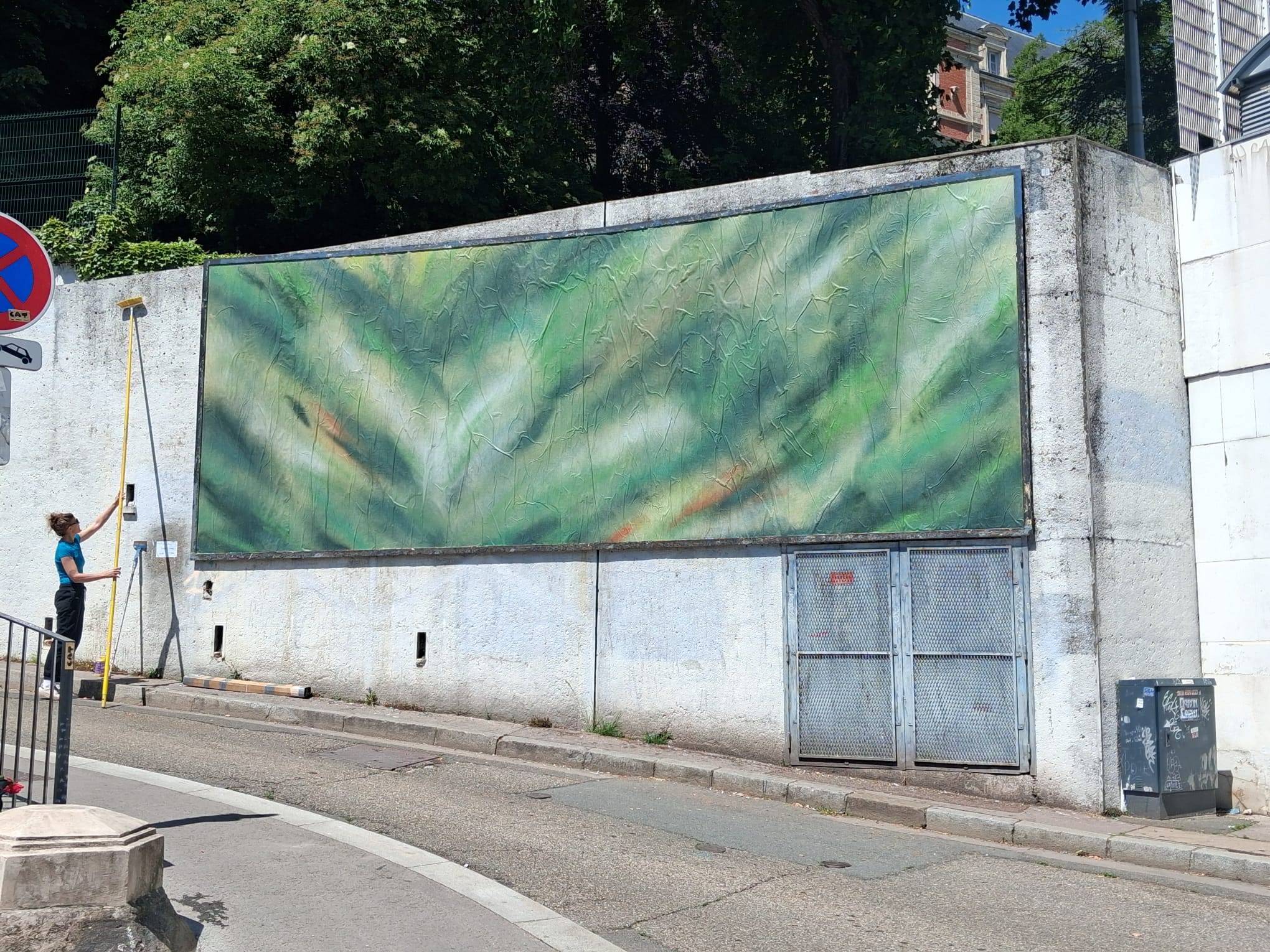Collage « Voyage, voyage » de Matt Zerfa, Juin 2026 — M.U.R Saint-Étienne