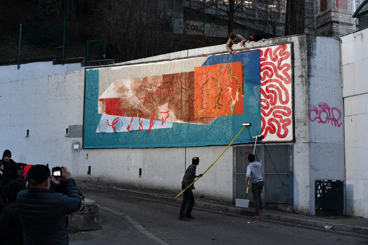 Collage de Johannes Mundinger, Mars 2019 — M.U.R Saint-Étienne