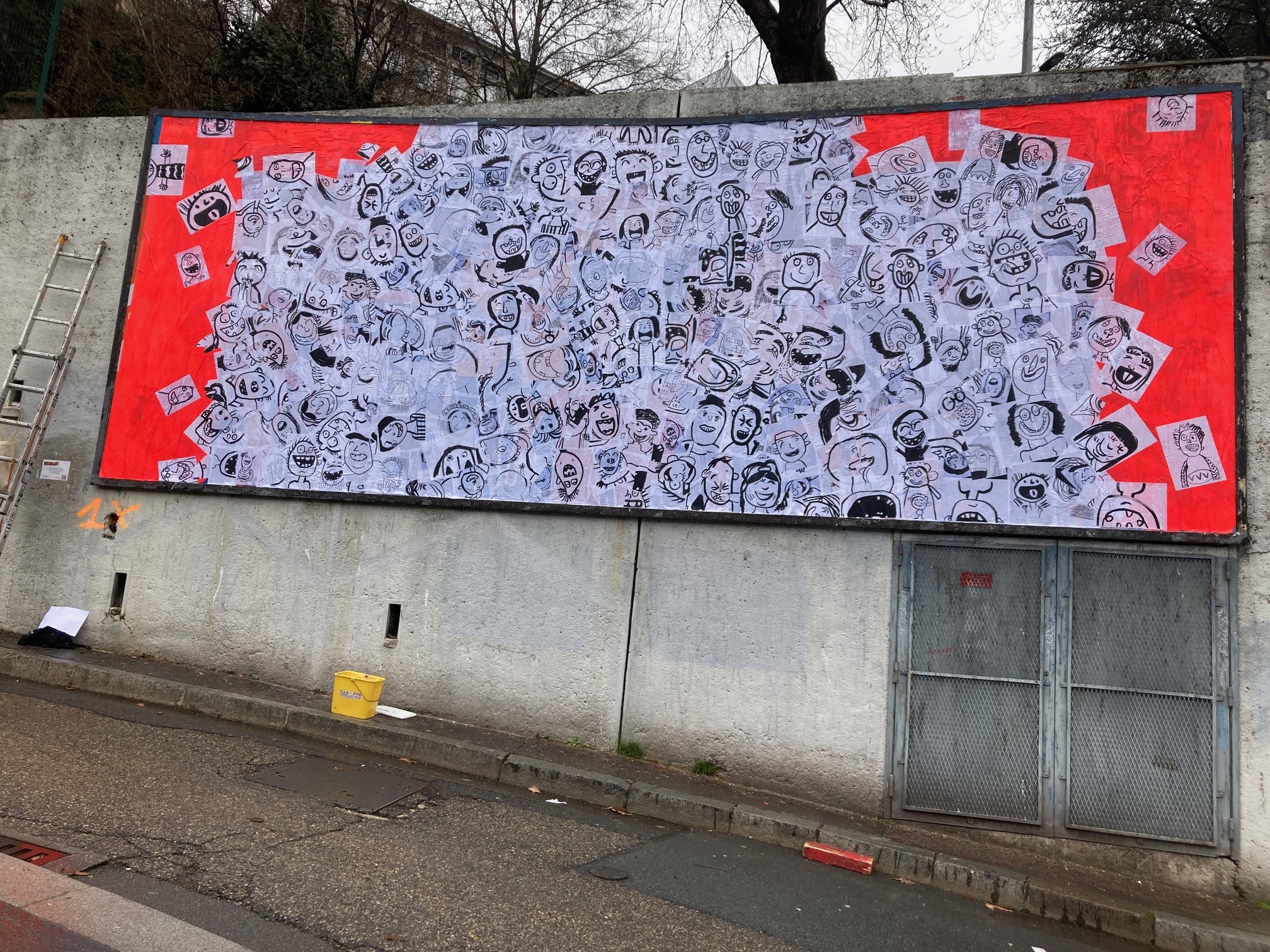 Collage « Les rieurs » de Inconnu, Mars 2026 — M.U.R Saint-Étienne