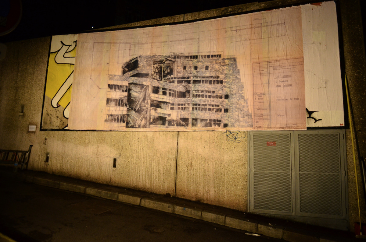 Collage de Julien Morel, Février 2014 — M.U.R Saint-Étienne