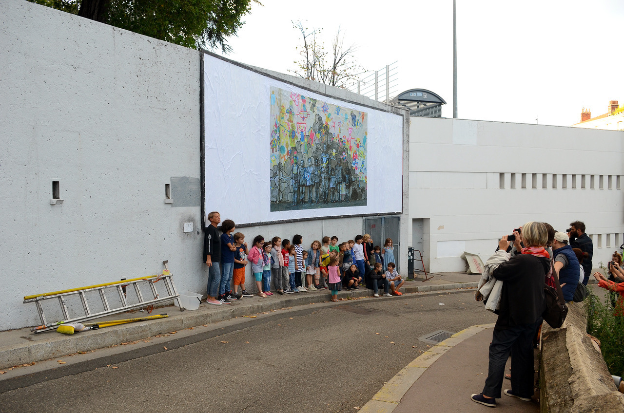 Collage de Inconnu, Octobre 2018 — M.U.R Saint-Étienne