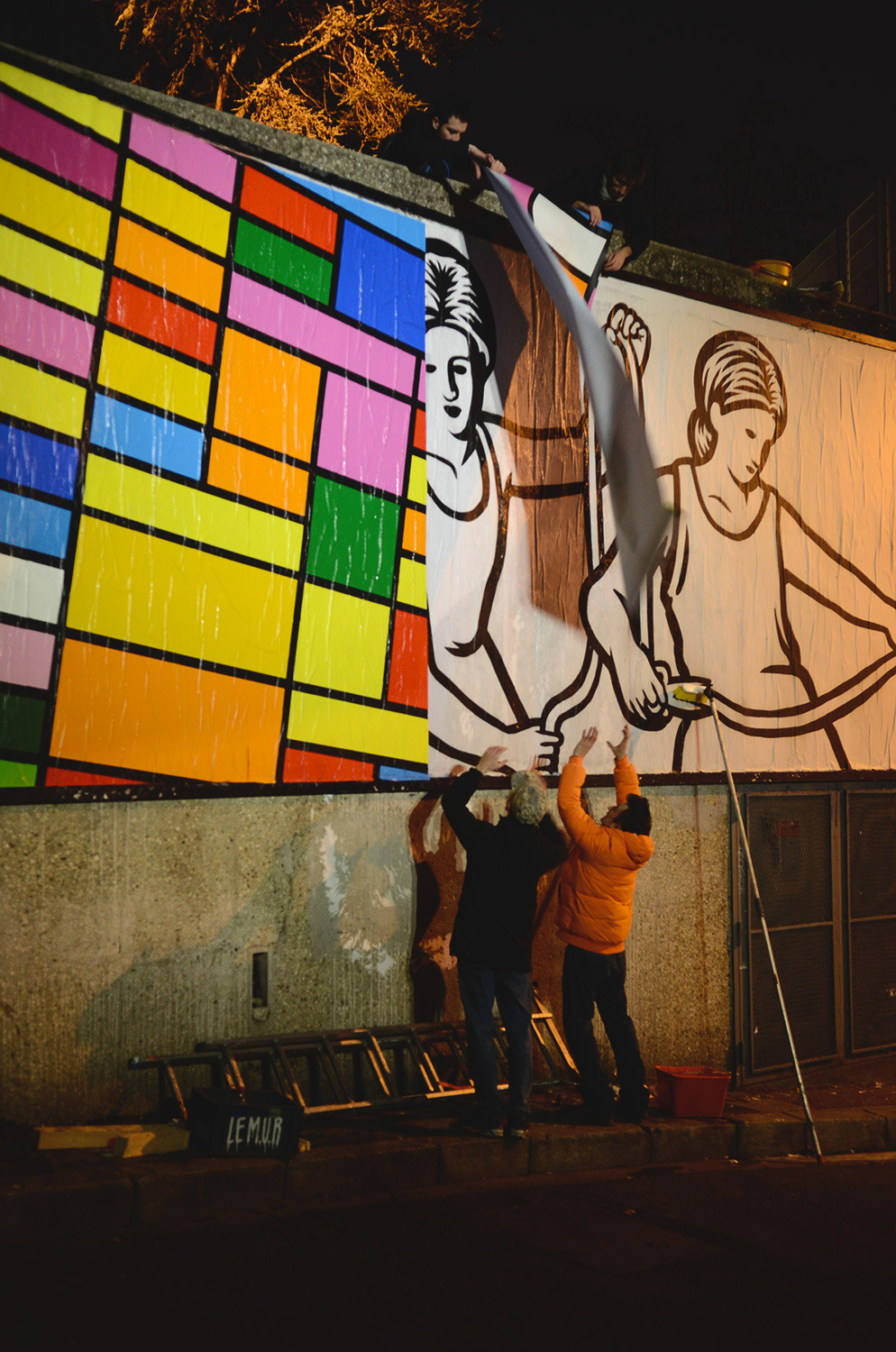 Collage de OX, Février 2016 — M.U.R Saint-Étienne
