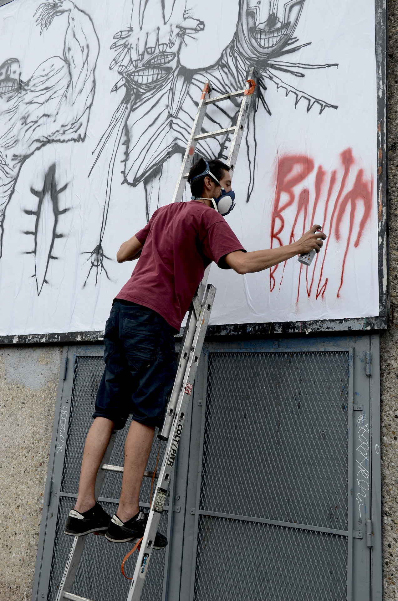 Collage de Inconnu, Juillet 2015 — M.U.R Saint-Étienne