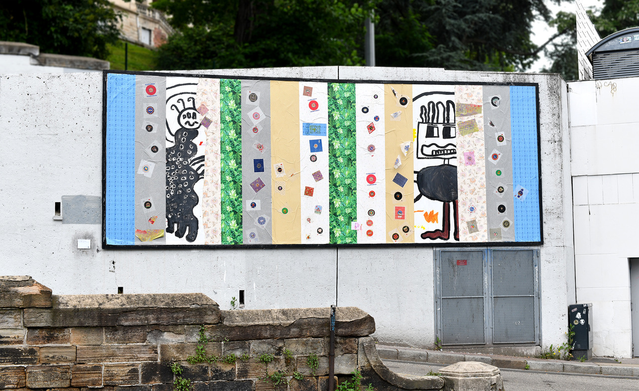 Collage de Philippe Durand, Juin 2018 — M.U.R Saint-Étienne