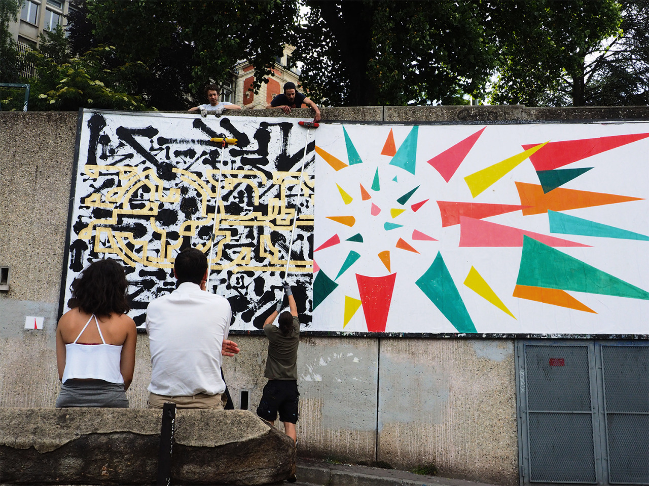 Collage de Lek, Sowat, Juin 2015 — M.U.R Saint-Étienne