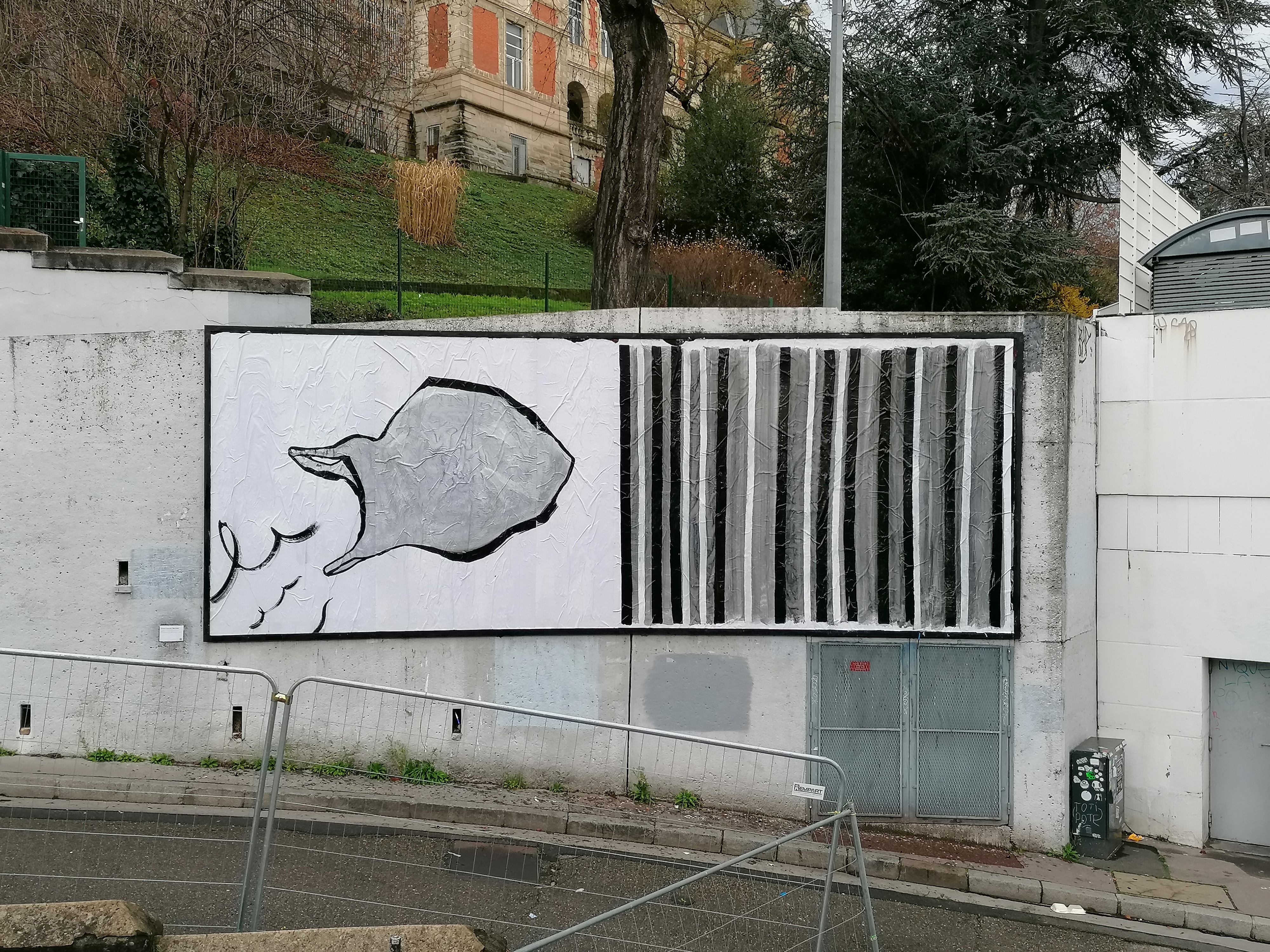 Collage « Bouche-trou » de Olga&Piotr, Décembre 2020 — M.U.R Saint-Étienne