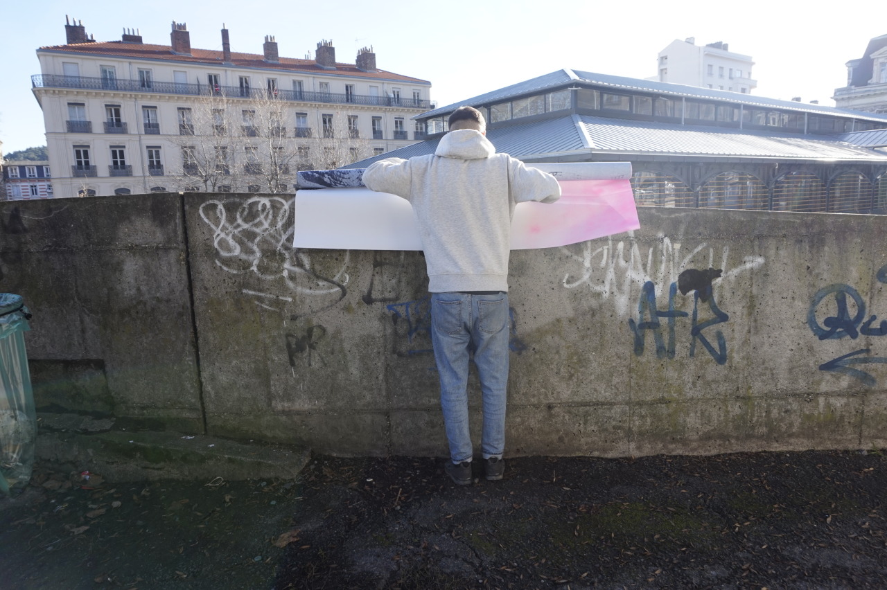 Collage de Victor Cadoret, Janvier 2022 — M.U.R Saint-Étienne