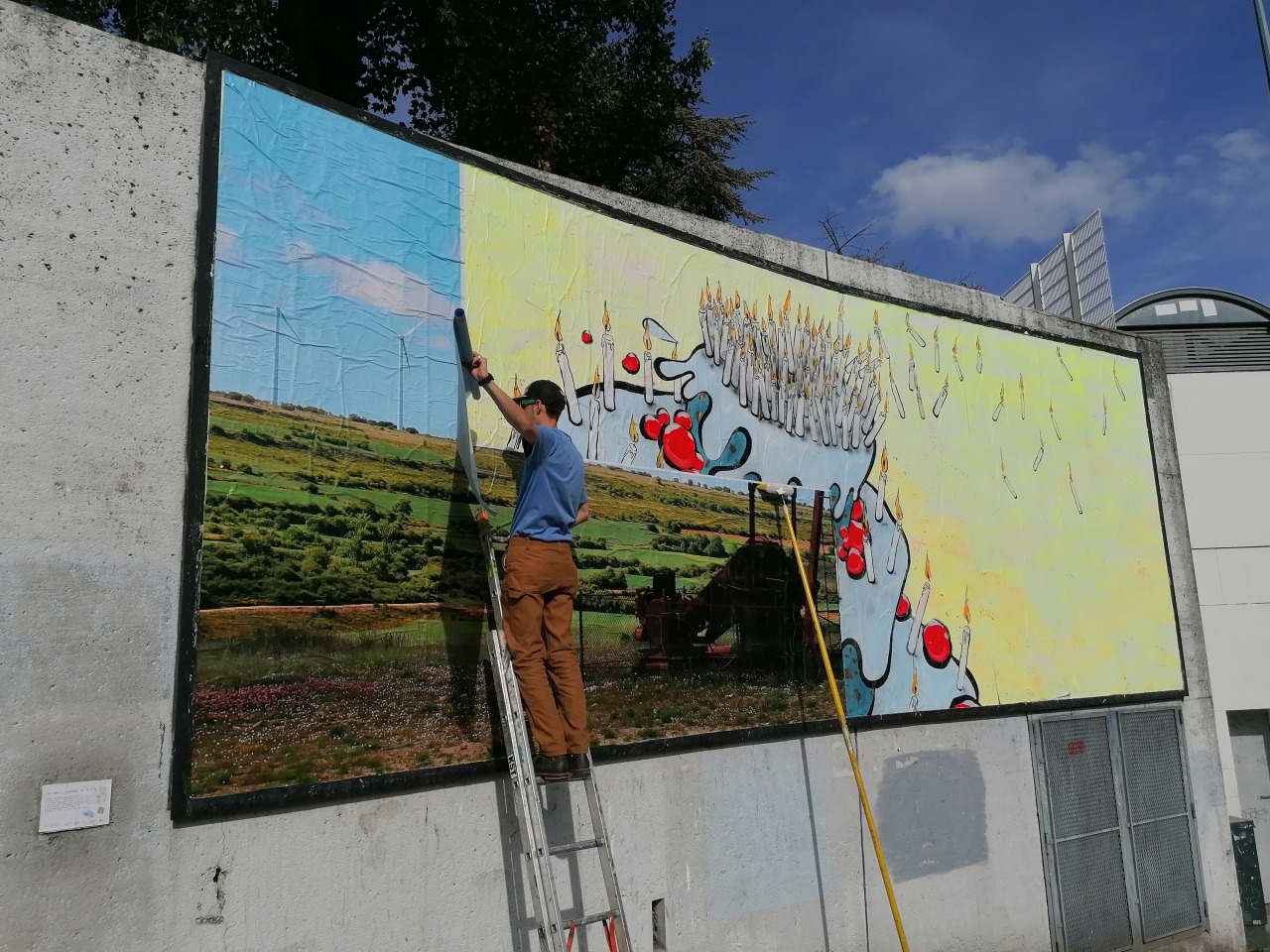 Collage de Maxime Lamarche, Octobre 2021 — M.U.R Saint-Étienne