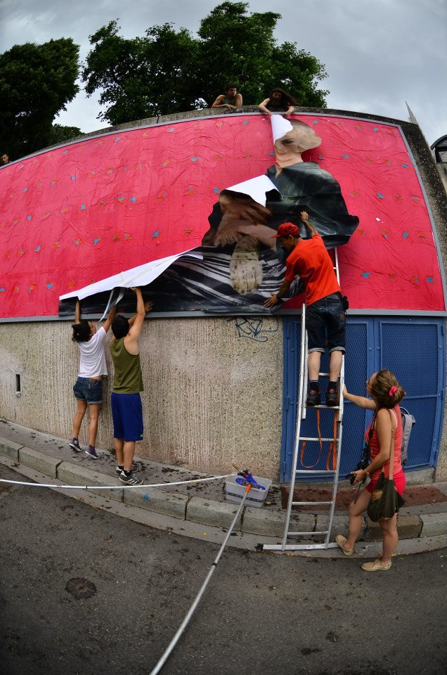 Collage de Inconnu, Juillet 2013 — M.U.R Saint-Étienne