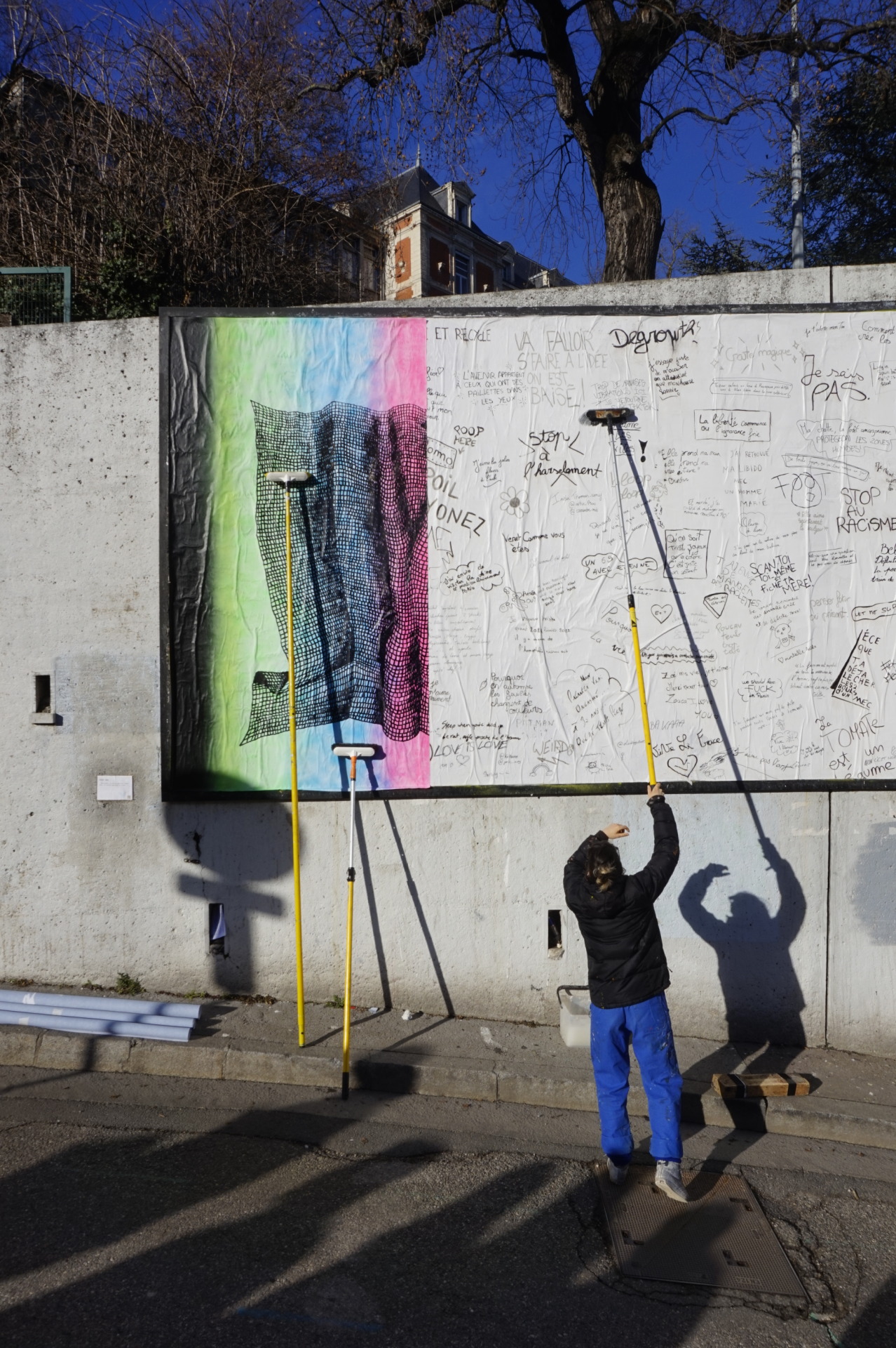 Collage de Victor Cadoret, Janvier 2022 — M.U.R Saint-Étienne