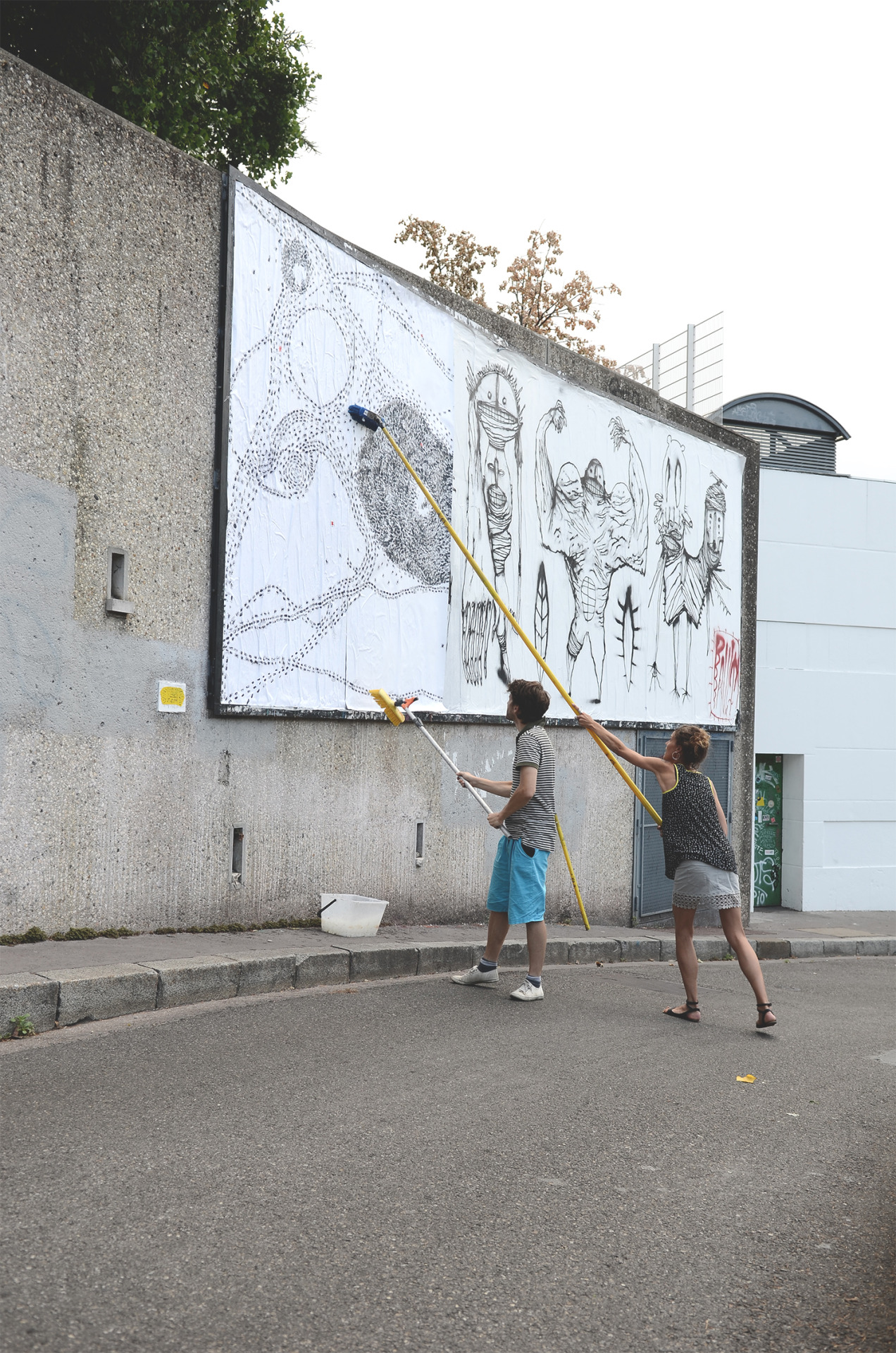 Collage de Inconnu, Août 2015 — M.U.R Saint-Étienne