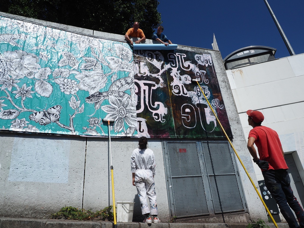 Collage de Bruno Gratas, Août 2019 — M.U.R Saint-Étienne