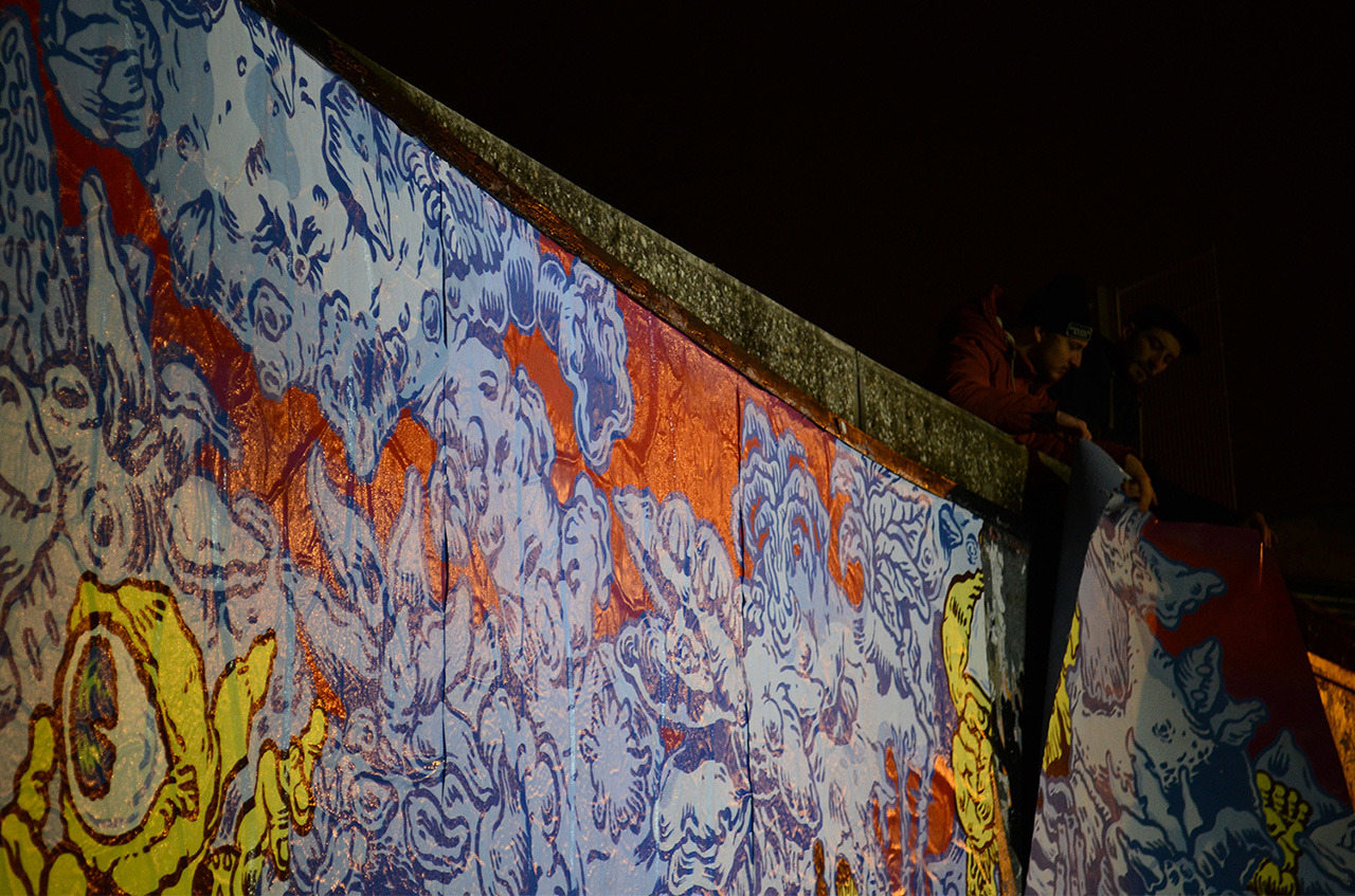 Collage de Boyane, Décembre 2014 — M.U.R Saint-Étienne